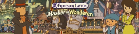 Banner Professor Layton en het Masker der Wonderen