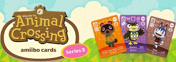 Banner Animal Crossing amiibo cards Serie 3