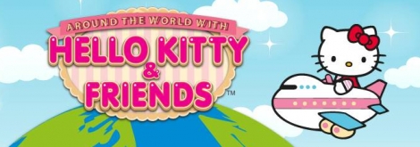 Banner Around the World with Hello Kitty and Friends