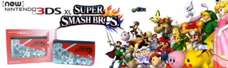 Banner Nintendo 3DS XL Super Smash Bros Limited Edition
