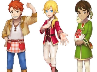 Harvest Moon: Skytree Village: Afbeelding met speelbare characters