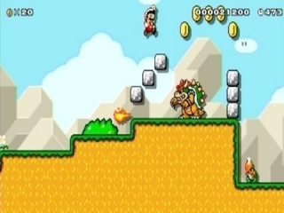 Hier springt Mario over Bowser heen. Had jij hetzelfde gedaan, of had je ’m verslagen met de Fire Flower?