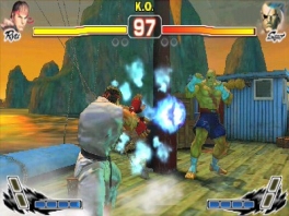 De 3DS versie van Super Street Fighter IV bevat een speciaal camerastandpunt waardoor het 3D effect beter tot zijn recht komt. 