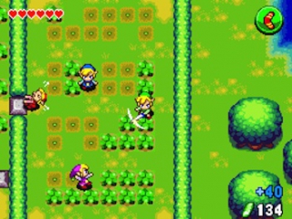 Net zoals in eerdere spellen kunnen de Link's ook hier voor eeuwig als grasmaaier dienen.