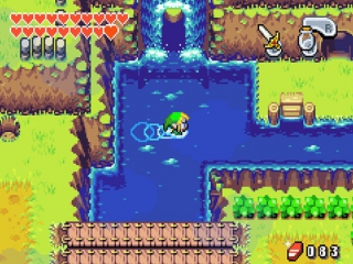 Net zoals in eerdere spellen uit de serie kan Link ook in dit spel zwemmen.