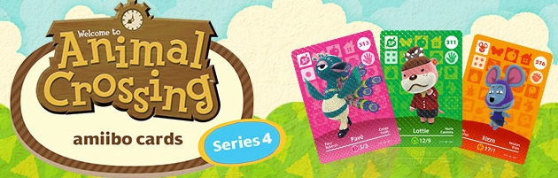 Banner Animal Crossing amiibo cards Serie 4