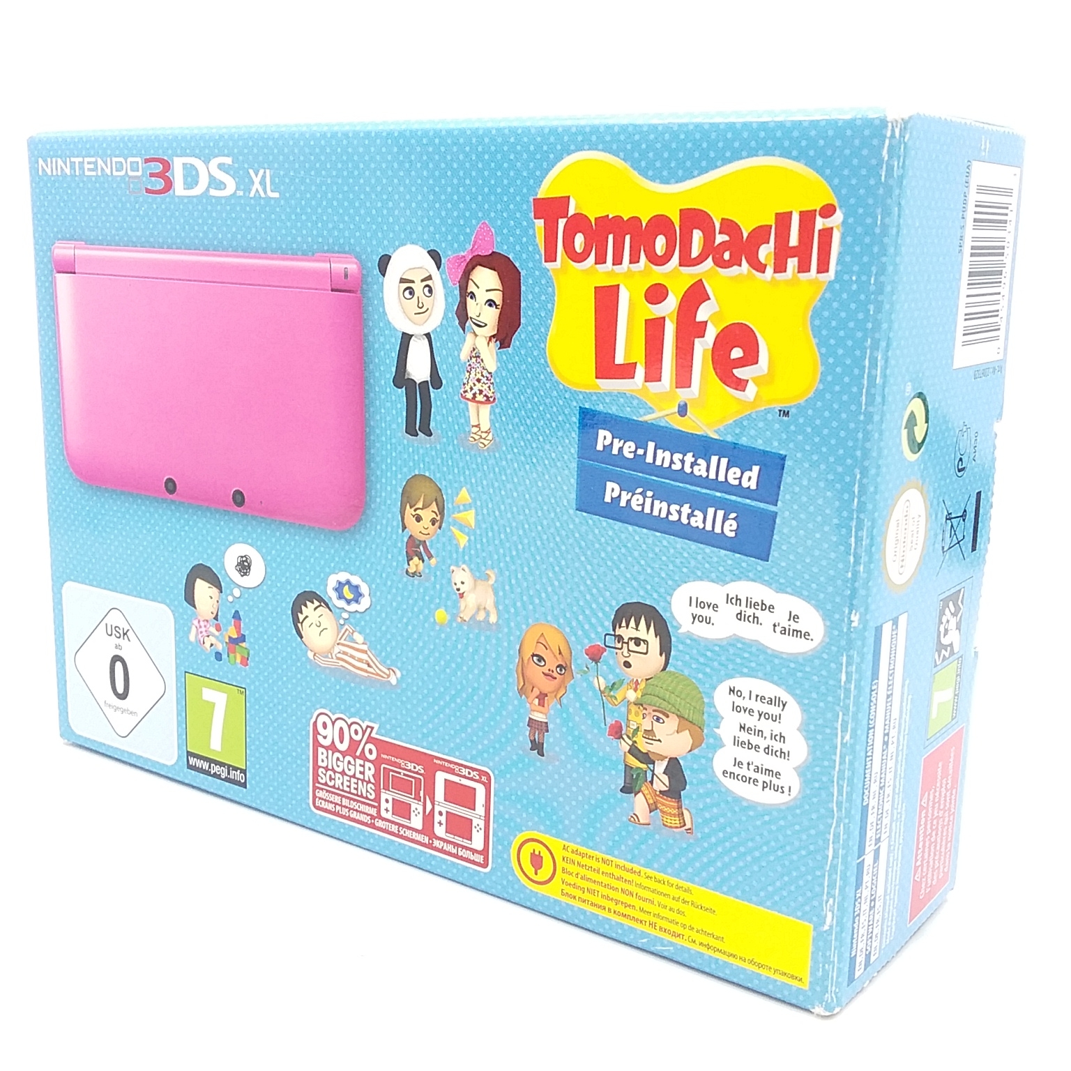 Foto van Nintendo 3DS XL Roze Tomodachi Life Edition - Zeer Mooi & in Doos