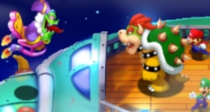 Review Mario & Luigi: Superstar Saga + Bowsers Onderdanen: Mario, <a href = https://www.mario3ds.nl/Nintendo-3DS-spel.php?t=Mario_and_Luigi_Dream_Team_Bros target = _blank>Luigi</a> en soms zelfs Bowser werken samen om de gemene heks Cackletta te verslaan!