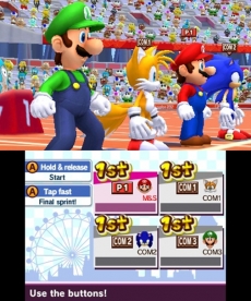 Review Mario & Sonic op de Olympische Spelen: Londen 2012: Een potje hardlopen tegen Sonic? Veel succes!